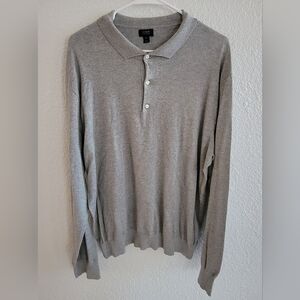 New J.CREW Pima Cotton Collared Sweater SZ XL